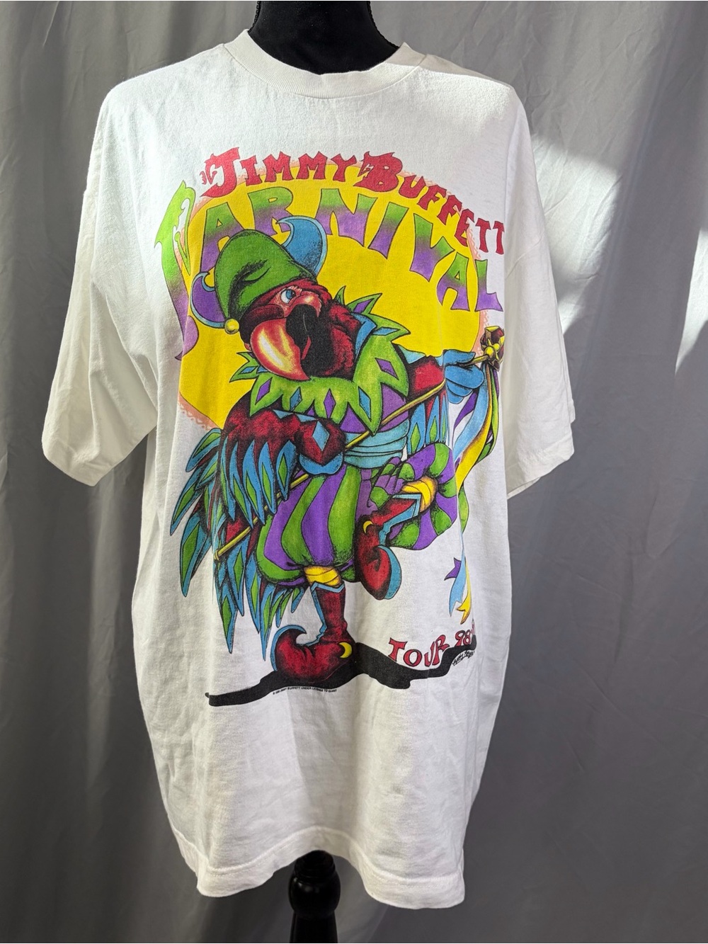 Vintage Jimmy Buffett Carnival Graphic Tee Tour of ‘98, ‘99